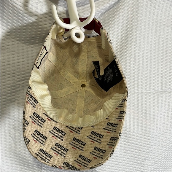Gucci Tan and Black Geometric Pattern Hat original main image 10